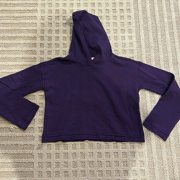 Niyama Sol Tops - Niyama Sol Purple Cropped Long Sleeve Sweatshirt